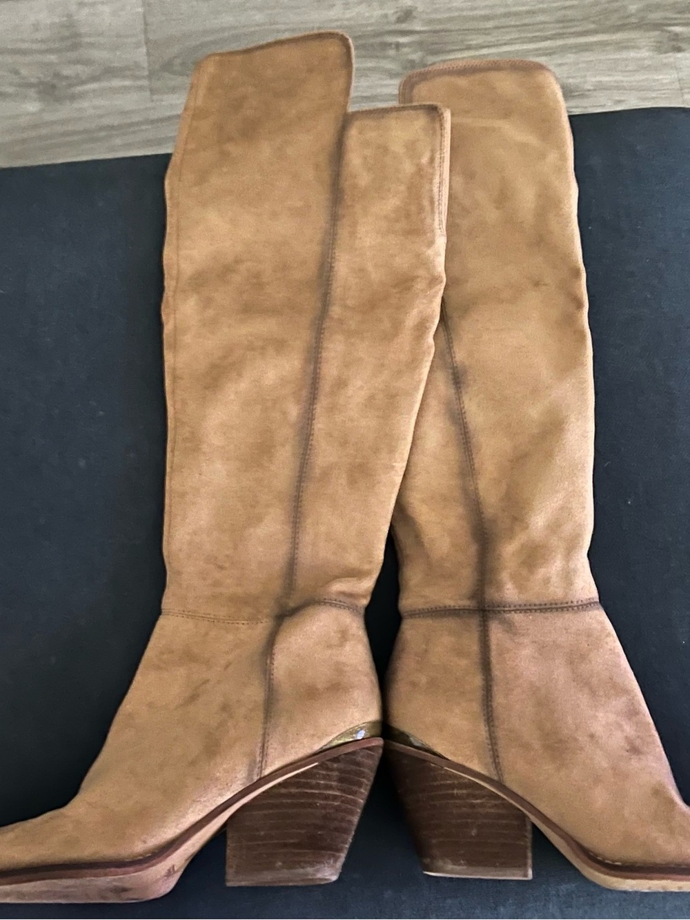 Zodiac Women's Tall Suede Tan Knee-High Boots